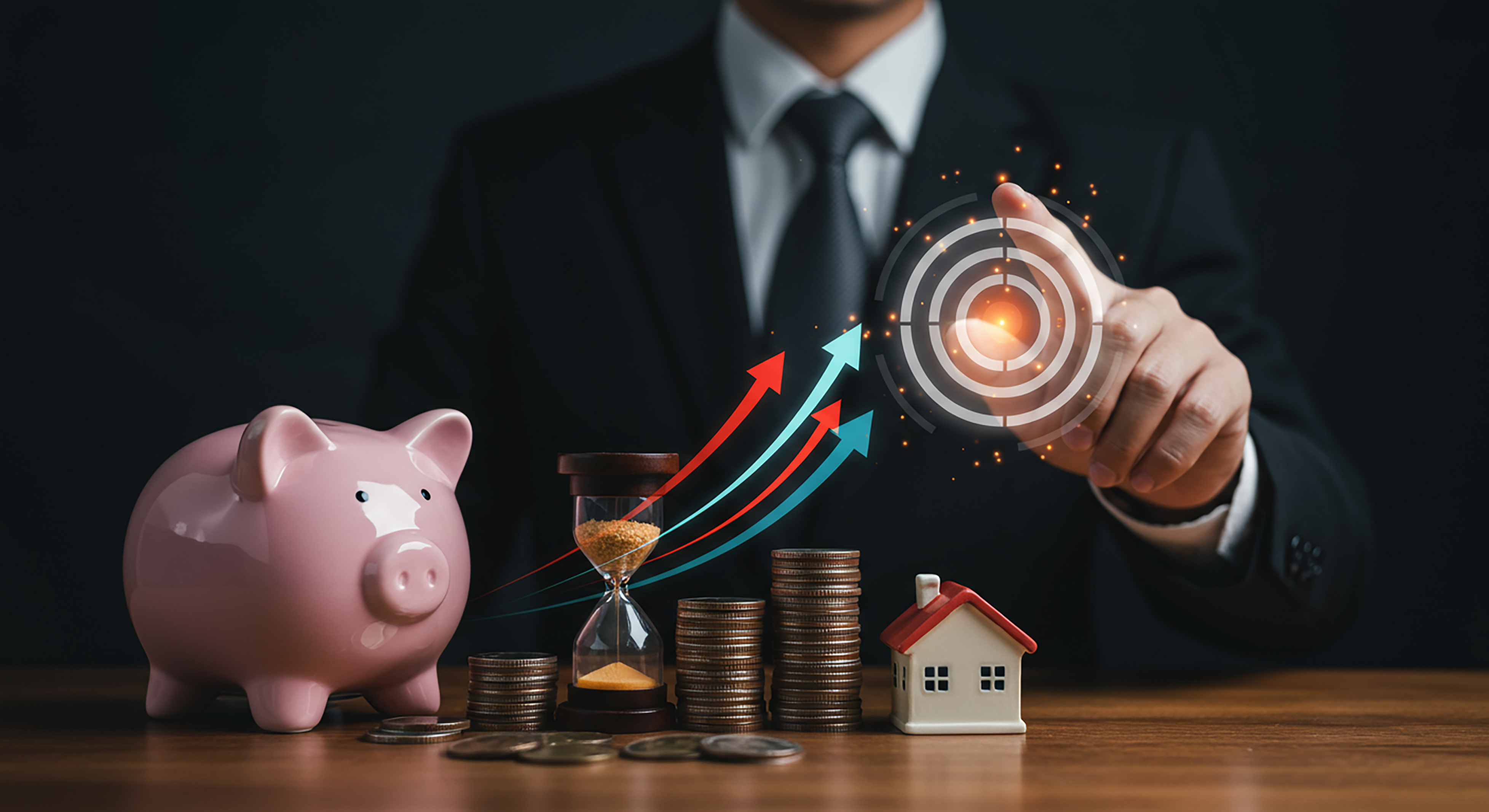 Financial growth and savings illustration